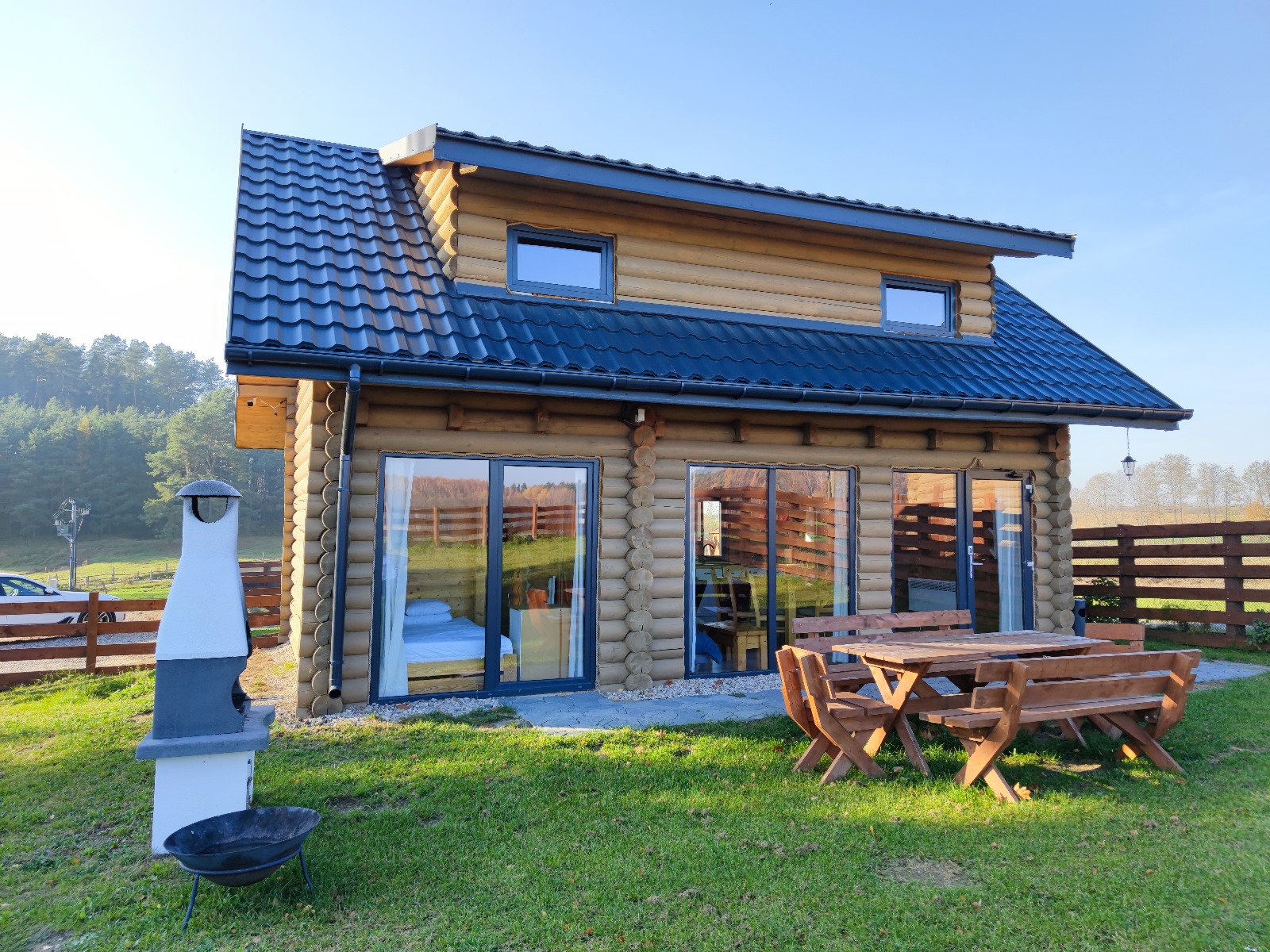 Domki nad jeziorem - Zalesie 7D