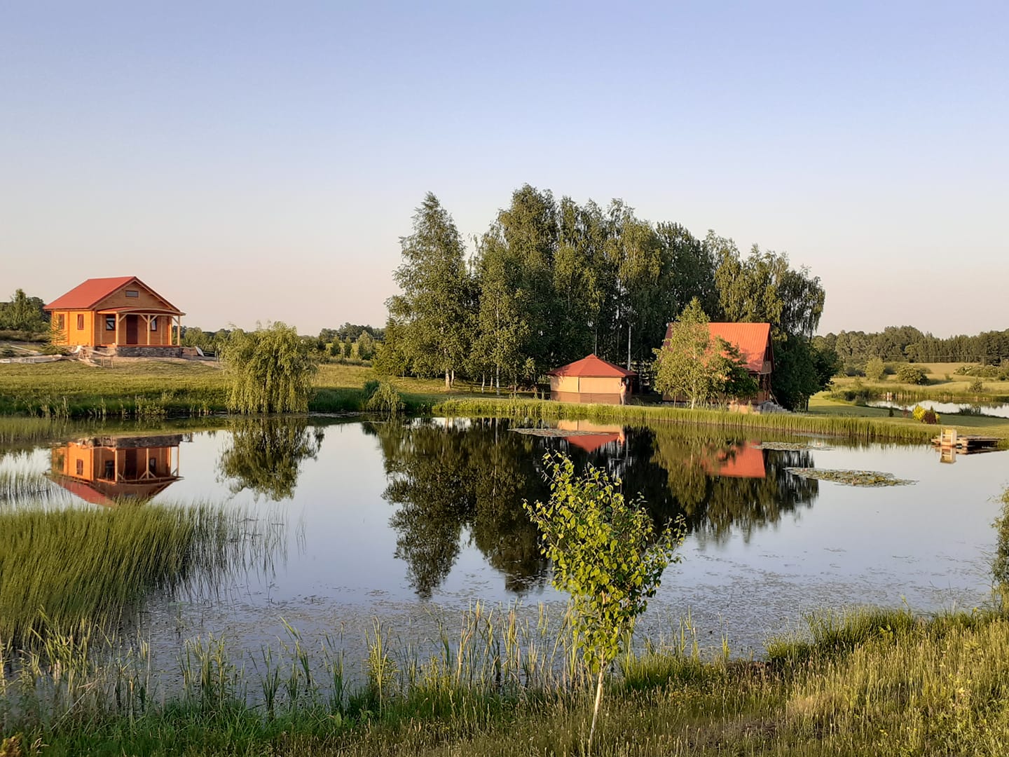 Wypoczynek nad stawami  Sobiechy - Mazury